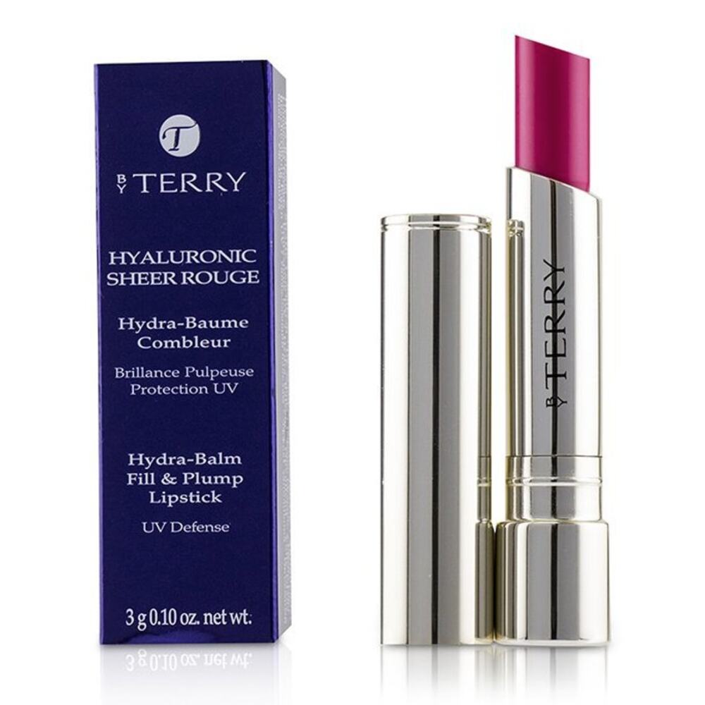 BY TERRY Hyaluronic Sheer Rouge Hydra Balm Plump Lipstick Rose Boom Boom NEW